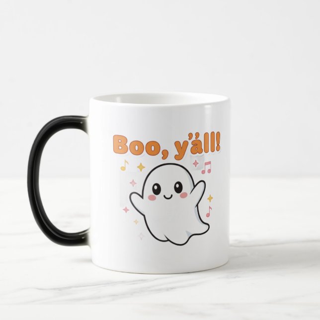 Boo, Y'all ! Mug | Coupe du café Halloween Ghost C (Gauche)