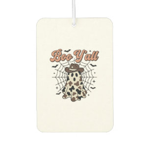 Boo Yall Western Ghost Halloween Design Air Freshener