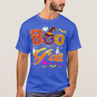 Boo Yall With Spiders And Witch Hat Halloween Cost T-Shirt