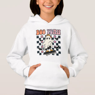 Boo Yeah - Retro Cute Ghost Skateboard 