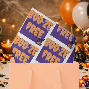 Boo‑ze Free Halloween Sober Party Tissue Paper