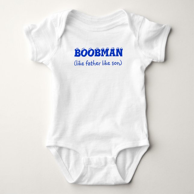 Boobman Baby Bodysuit (Front)
