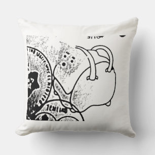 BooBoo As A Cartoon Throw Pillow