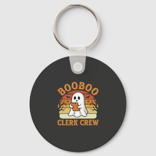 Booboo Clerk Crew Halloween Ghost Design_1 Keychain