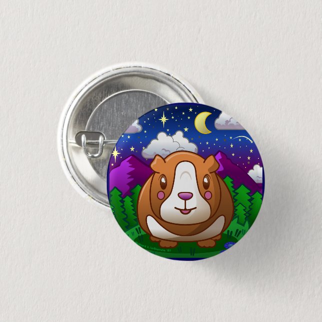 Booboo Piggy 1" inch button (Front & Back)