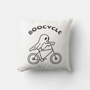 Boocycle Throw Pillow