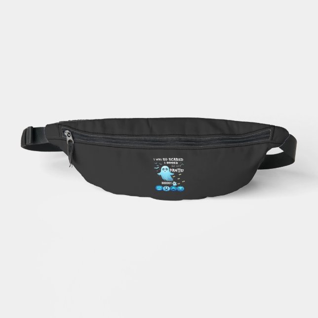 Booed Pants Halloween Ghost Blue Pumpkins Fanny Pack (Front)