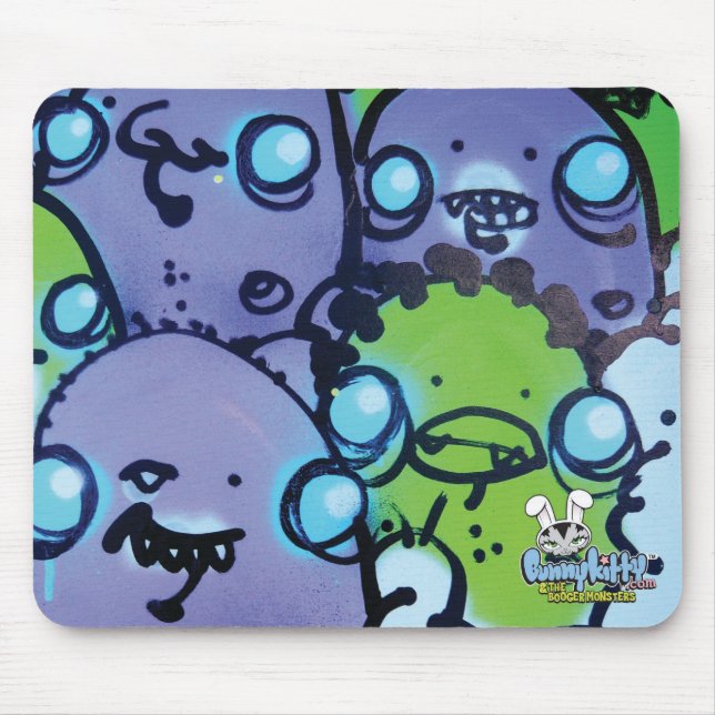 Booger Monster Mouse Pad (Front)