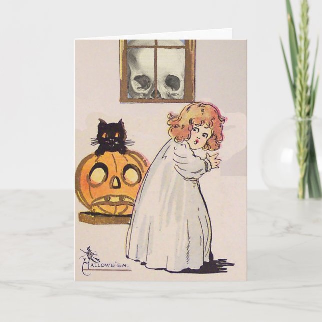 Boogeyman (Vintage Halloween Card) Card (Front)