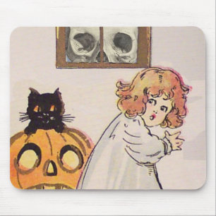 Boogeyman (Vintage Halloween Card) Mouse Pad