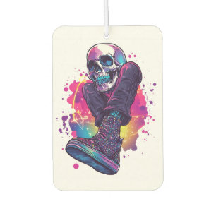 Boogie Bones � Funny 70s Disco Skull Air Freshener