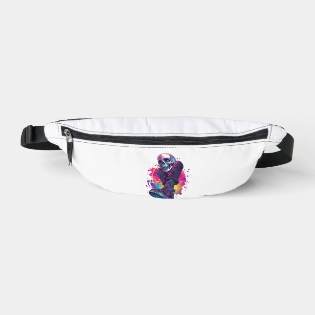 Boogie Bones � Funny 70s Disco Skull Fanny Pack (Front)