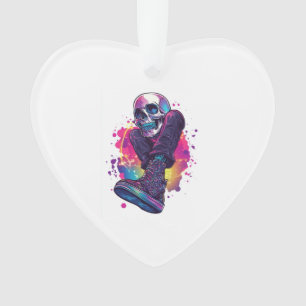 Boogie Bones � Funny 70s Disco Skull Ornament