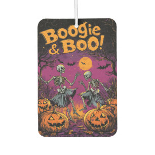 Boogie & Boo! - Halloween Skeletons and Pumpkins Air Freshener