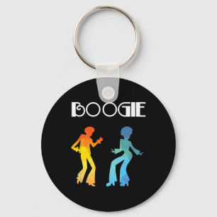 Boogie Dance Music Lover Funk Soul Grooves Tee Keychain