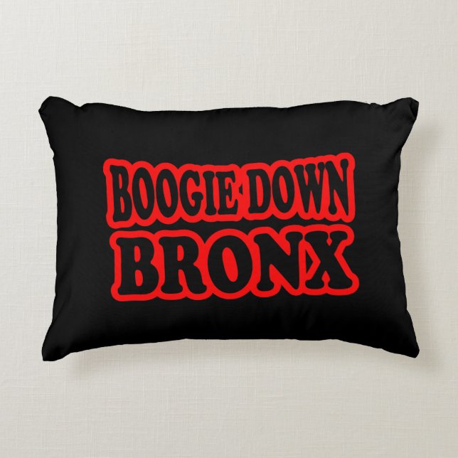Boogie Down Bronx, NYC Accent Pillow (Front)