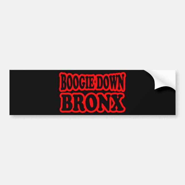 Boogie Down Bronx, NYC Bumper Sticker (Front)