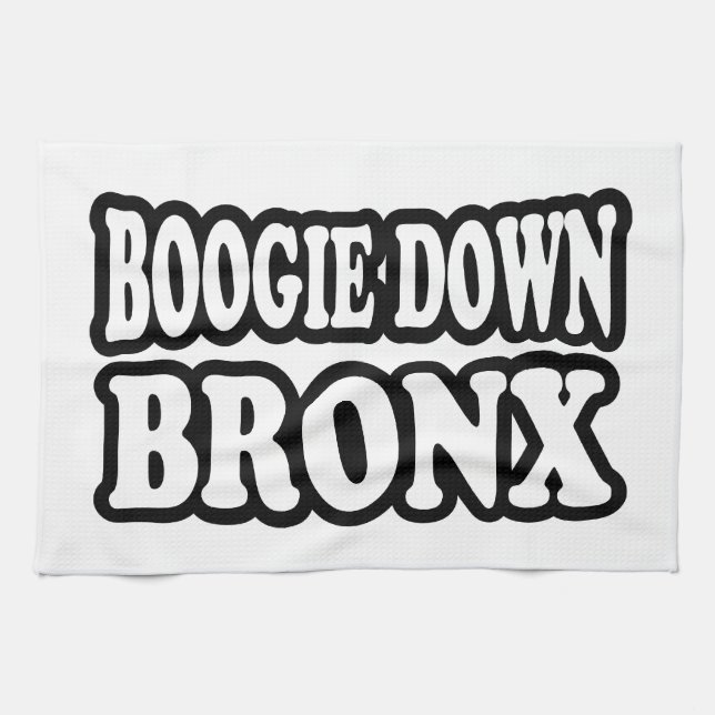 Boogie Down Bronx, NYC Kitchen Towel (Horizontal)