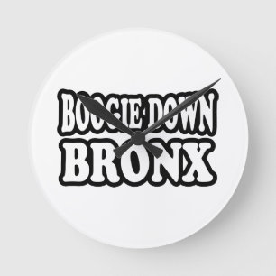 Boogie Down Bronx, NYC Round Clock