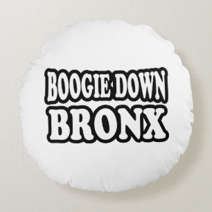 Boogie Down Bronx, NYC Round Pillow