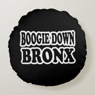 Boogie Down Bronx, NYC Round Pillow