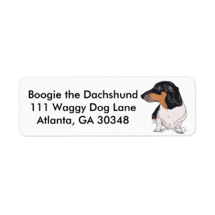 Boogie les Étiquettes de adresse Dachshund