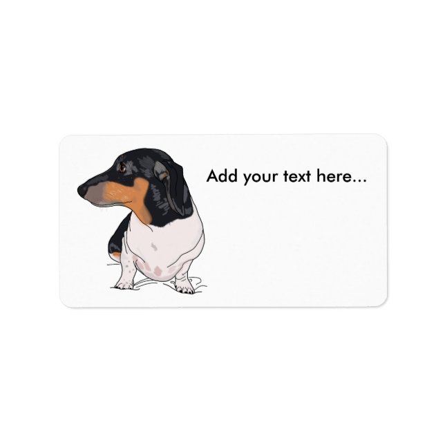 Boogie les étiquettes de adresse de dachshund 2 (Devant)