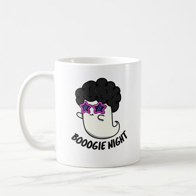 Boogie Night Funny Halloween Ghost Pun  Coffee Mug (Left)