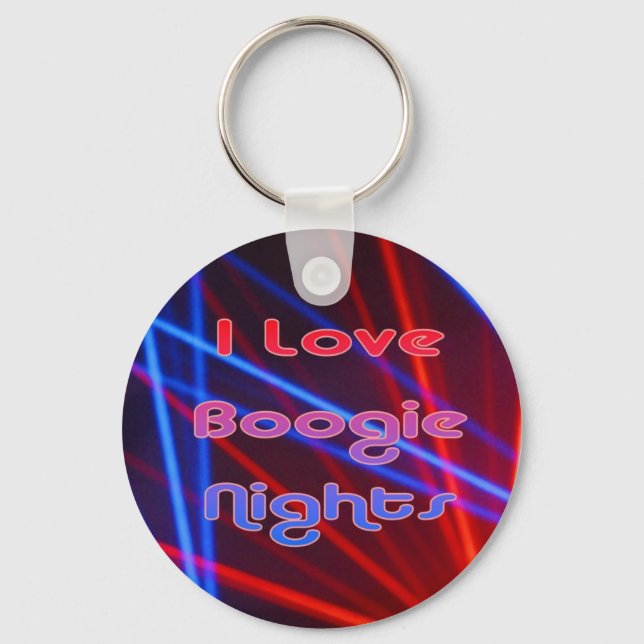 Boogie Nights and Disco Lights 1 Keychain (Front)