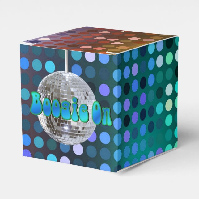 Boogie On! 1 Favor Box (Front Side)
