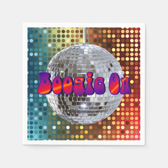 Boogie On! 2 Napkin (Front)