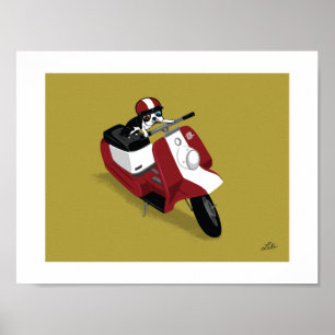 Boogie on Harley Poster