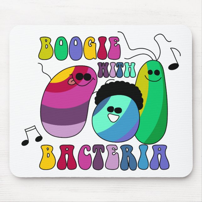 Boogie with Bacteria Mouse Pad (Front)