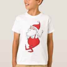 Boogie Woogie Dancing Santa Claus Holiday T-shirt 