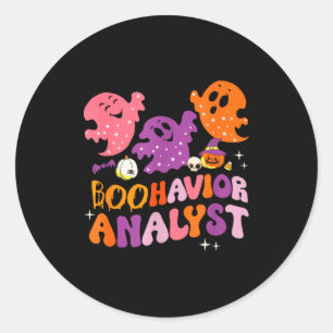 Boohavior Squad Yst Squad Aba Therast Halloween Classic Round Sticker