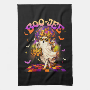 Boojee Ghost Halloween Boo JEE Disco Kitchen Towel
