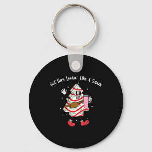 Boojee Out Here Lookin Like A Snack Fun Christmas Keychain