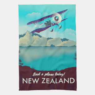 Book a Plane Today! New Zealand Kitchen Towel