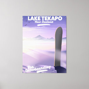 book a trip today lake Tekapo New Zealand Canvas Print