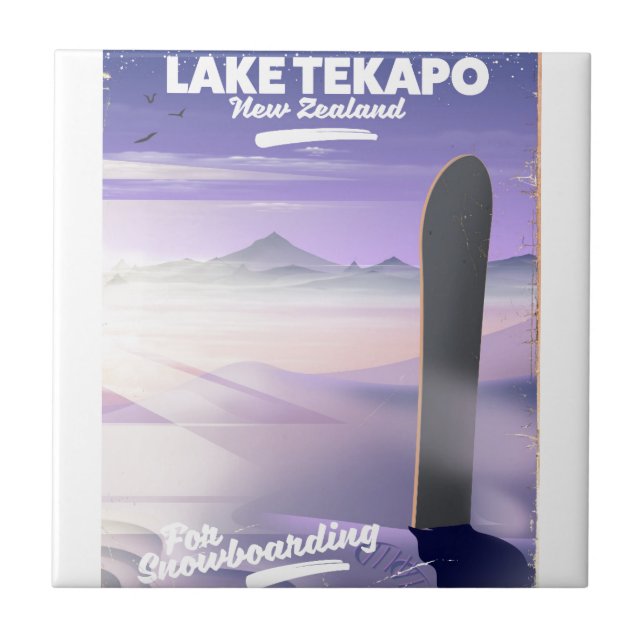 book a trip today lake Tekapo New Zealand Tile (Front)