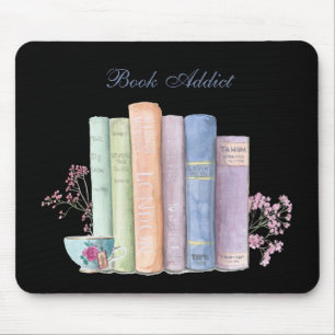 Book Addict Personalized Mousepad