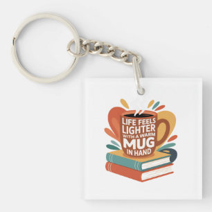 Book and Brew Bliss Keychain