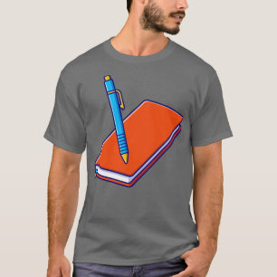 Book And Pen T-Shirt