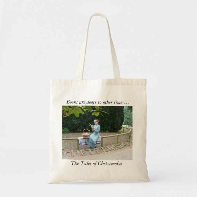 Book bag with lady reading (Front)