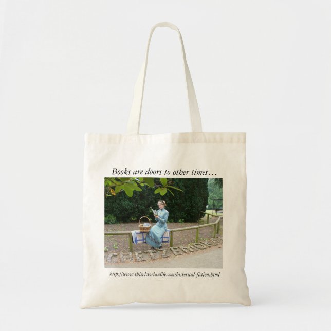 Book bag with lady reading (Front)