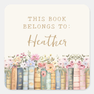 Book Belongs To Sticker