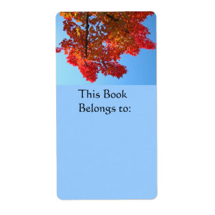 Book Belongs To Tags Book Labels Autumn Tree