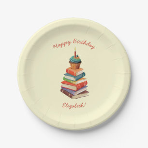 Book Birthday Party Kids Reading Paper Plate