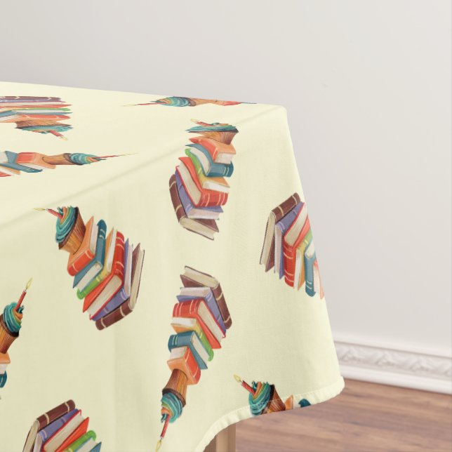 Book Birthday Party Kids Reading Tablecloth (In Situ)