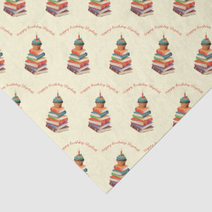 Book Birthday Party Kids Reading Tissue Paper